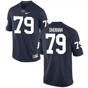 Mens Charlie Shuman Jersey Stitched Navy Limited Nittany Lions Jersey