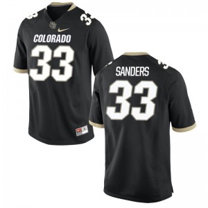 Limited Chase Sanders Jersey Men Small For Men Colorado Buffaloes - Black