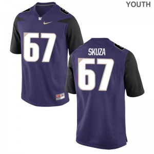 Chase Skuza UW Youth Jerseys Purple Limited Jerseys