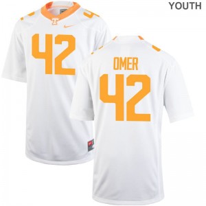 Chip Omer Vols Youth(Kids) Jersey White Alumni Limited Jersey
