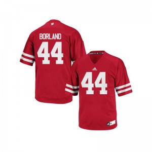 Youth Authentic Wisconsin Badgers Jersey Chris Borland Red Jersey