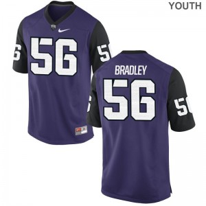 Chris Bradley TCU Jersey Medium Purple Black Limited Kids