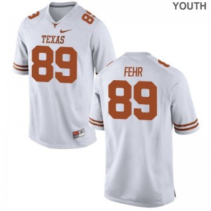 Chris Fehr Jerseys Youth Small UT Youth(Kids) Limited - White
