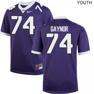 Texas Christian University Chris Gaynor Jersey XL Purple For Kids Limited