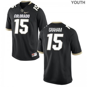 Chris Graham University of Colorado Jerseys Youth Large Limited Youth Jerseys Youth Large - Black