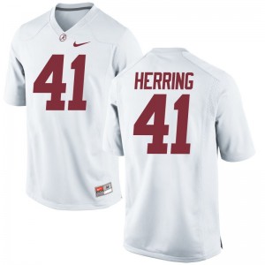 Chris Herring Jerseys Men Large Mens Alabama Limited - White