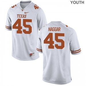 Longhorns Chris Naggar Limited Youth Jerseys - White