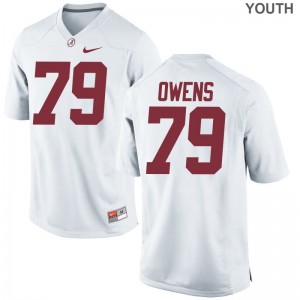 Alabama Crimson Tide Youth(Kids) Limited Chris Owens Jersey Youth Small - White