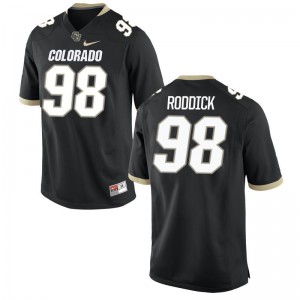 Colorado Buffaloes Limited Chris Roddick For Men Black Jerseys Men Small