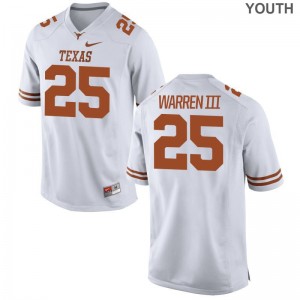 For Kids Chris Warren III Jerseys Youth XL Longhorns Limited White
