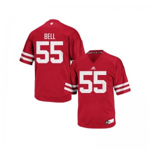 Wisconsin Badgers Christian Bell Jerseys For Men Replica - Red