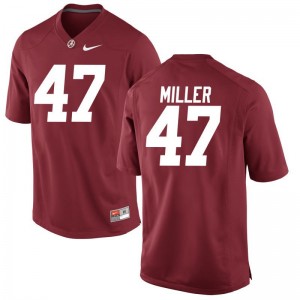 For Men Limited Football University of Alabama Jersey Christian Miller Red Jersey