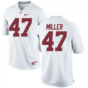 Alabama For Men Limited Christian Miller Jerseys Mens XXL - White
