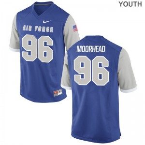 Cody Moorhead Jerseys Large Youth(Kids) Air Force Limited Royal