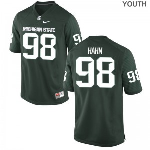 Cole Hahn Michigan State University Jerseys S-XL Green Youth(Kids) Limited