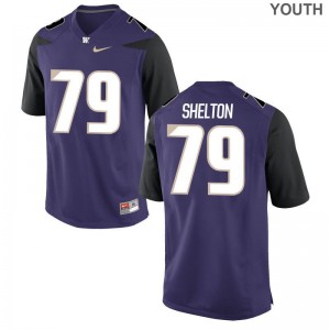 Coleman Shelton Youth(Kids) Jerseys Youth Large Purple Washington Huskies Limited