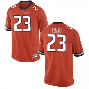 University of Illinois Conner Lillig Jerseys Player Men Limited Orange Jerseys