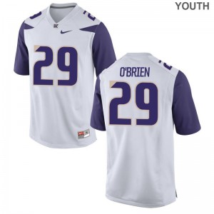Youth(Kids) Connor O'Brien Jerseys Youth Small UW Huskies Limited White
