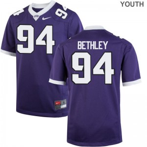 Corey Bethley Texas Christian Youth(Kids) Jerseys Purple Stitched Limited Jerseys