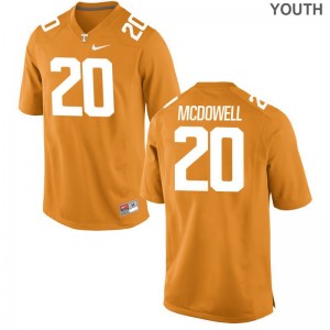Cortez McDowell Tennessee Vols Jersey Youth Medium Limited Orange Kids