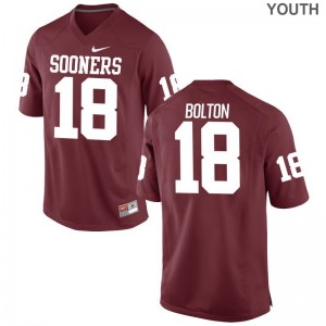 OU Sooners Limited Curtis Bolton Kids Crimson Jerseys Youth X Large