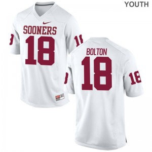 Limited Curtis Bolton Jerseys S-XL OU Youth - White