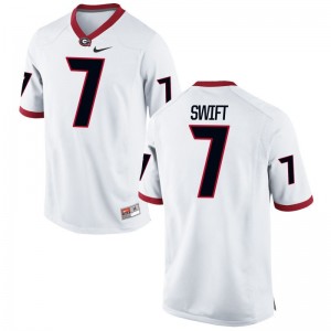 University of Georgia D'Andre Swift Jersey Limited Mens - White