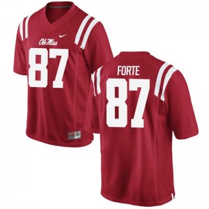 Red D.J. Forte Jersey 3XL Ole Miss For Men Limited