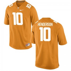 D.J. Henderson For Men UT Jerseys Orange Limited Jerseys