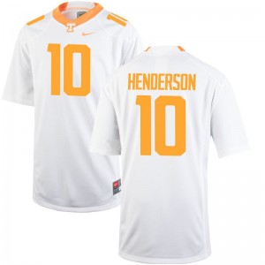 Tennessee D.J. Henderson Jerseys Player For Men Limited White Jerseys