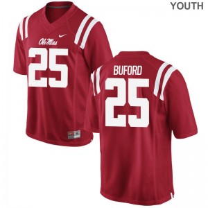 D.K. Buford Ole Miss Rebels Jersey Small Limited Red Youth(Kids)