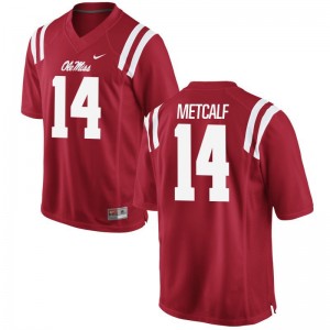 Men D.K. Metcalf Jersey Ole Miss Rebels Red Limited