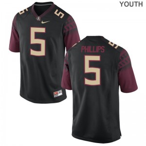Florida State Seminoles Da'Vante Phillips Youth(Kids) Limited Official Jerseys Black