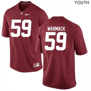 Dallas Warmack Youth(Kids) Jerseys Medium Limited University of Alabama - Red