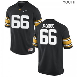 Iowa Hawkeyes Dalles Jacobus Jersey Youth Large For Kids Limited Black
