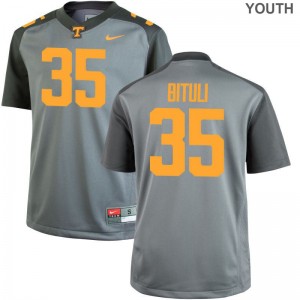 Daniel Bituli Youth Jersey Youth Small Limited Gray Tennessee Volunteers