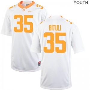 Tennessee Daniel Bituli Jersey Youth Small Limited For Kids - White