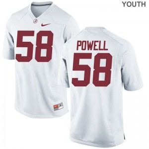 Bama Jersey Youth Large Daniel Powell Youth Limited - White