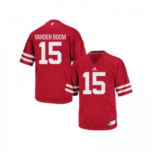 Danny Vanden Boom Wisconsin Badgers Jerseys Mens Authentic Red