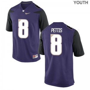 Dante Pettis Jersey Youth Large UW Huskies Kids Limited - Purple