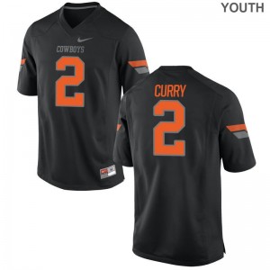 Darius Curry OK State Jersey Small Youth(Kids) Limited - Black