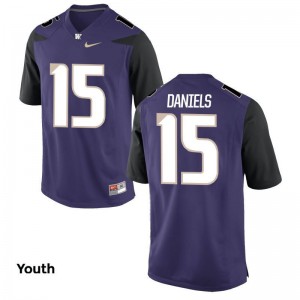 Darrell Daniels UW Huskies Jersey Youth Medium Youth(Kids) Limited Purple