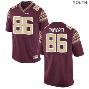 Darvin Taylor II Jersey Small Florida State Youth Limited - Garnet