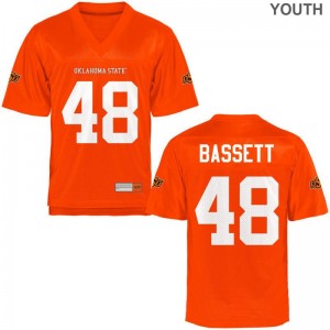 OK State Dawson Bassett Jerseys Youth Medium For Kids Limited - Orange