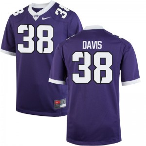 Limited Texas Christian Daythan Davis Men Jerseys Men XXXL - Purple
