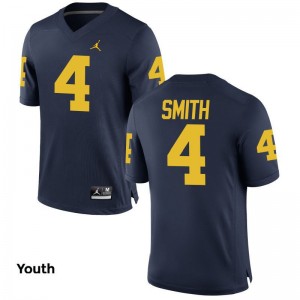 De'Veon Smith Wolverines Jersey Youth Large Jordan Navy Youth Limited