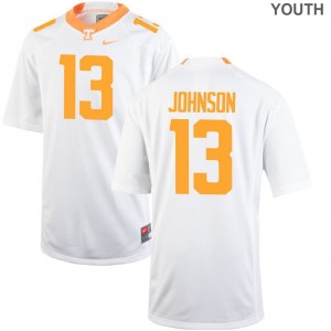 Limited Deandre Johnson Jersey XL UT Youth(Kids) White