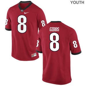 Deangelo Gibbs Georgia Bulldogs Youth(Kids) Jerseys Red Stitched Limited Jerseys