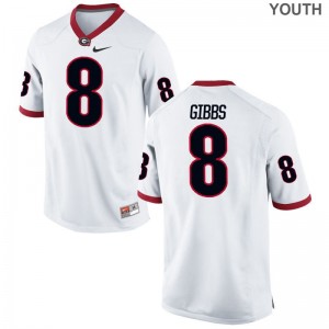 Deangelo Gibbs UGA Bulldogs Youth(Kids) Jerseys White University Limited Jerseys