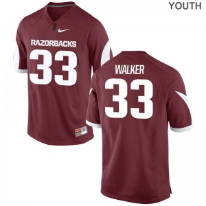 Arkansas Razorbacks Dee Walker Jerseys Stitched Youth Limited Cardinal Jerseys